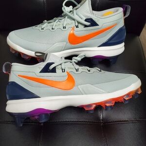 Nike Force Zoom Trout 9 Elite Men's Size 9.5 MCS Gray Baseball Cleats HF1116-001